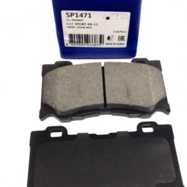 Колодки тормозные передние Nissan FX35/37/50 S51 Sangsin SP-1471 (GDB3505,PN0389,D1060-JL00K)