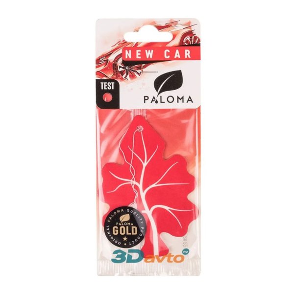 Ароматизатор подвесной картон Paloma Gold Airfreshener NEW CAR