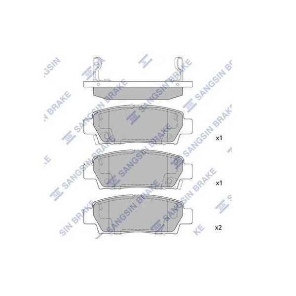 Колодки тормозные задние Toyota GX90 SX90 LX90 JZX9# MCX10 GS151 LS151 Sangsin SP-2022 (D2131MH)