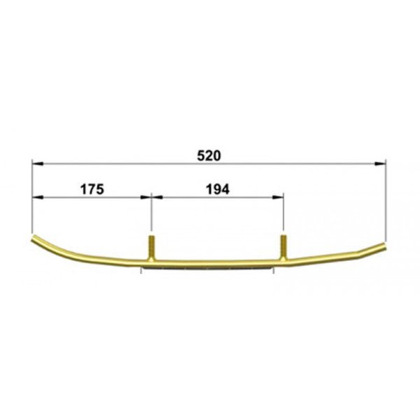Коньки д/снегохода LYNX, SKI-DOO STELS стандарт 033345-03 (605349311/605352283/605352643)