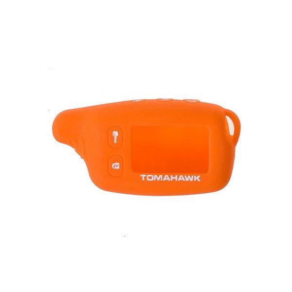 Чехол на сигнализацию Tomahawk TW 9010,9020.9030 силиконовый оранжевый