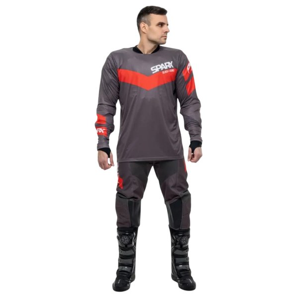Эндуро комплект Sparx ЕХ01 VICTORY серо-красный S