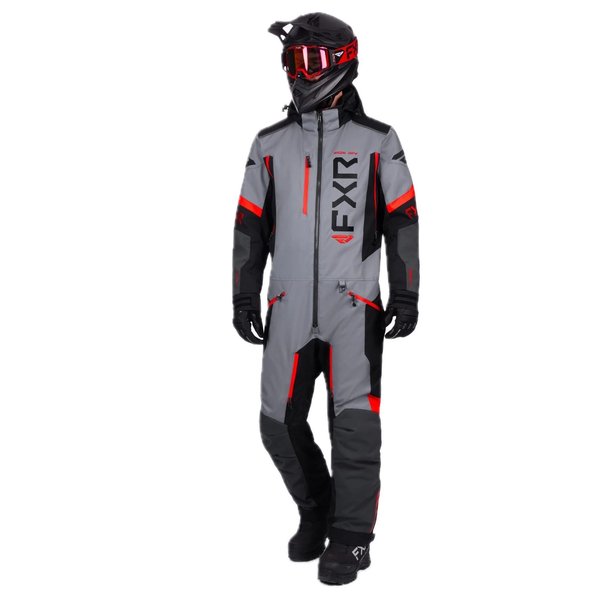 Комбинезон FXR Helium с утеплителем (Titanium/Red, M)