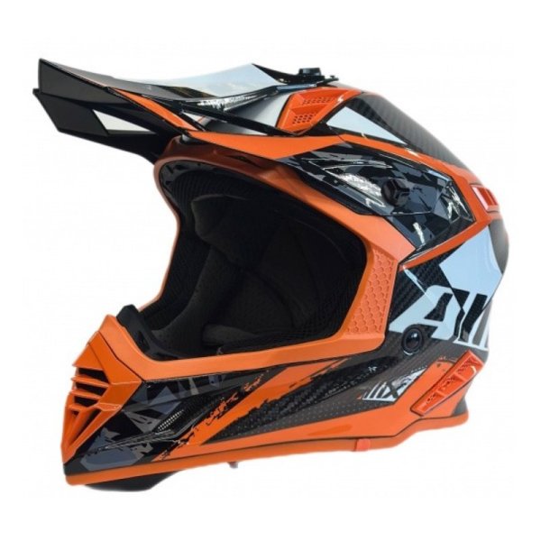 Шлем AiM RH855 Carbon TERRAIN Black/Orange, XXL