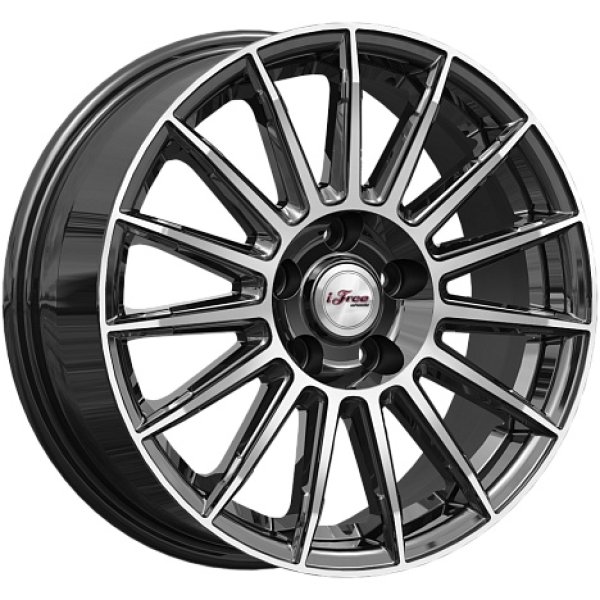 Диск литой 16*6,5 5*114,3 Et40 60,1 Азур Блек Джек iFree KC1052-05