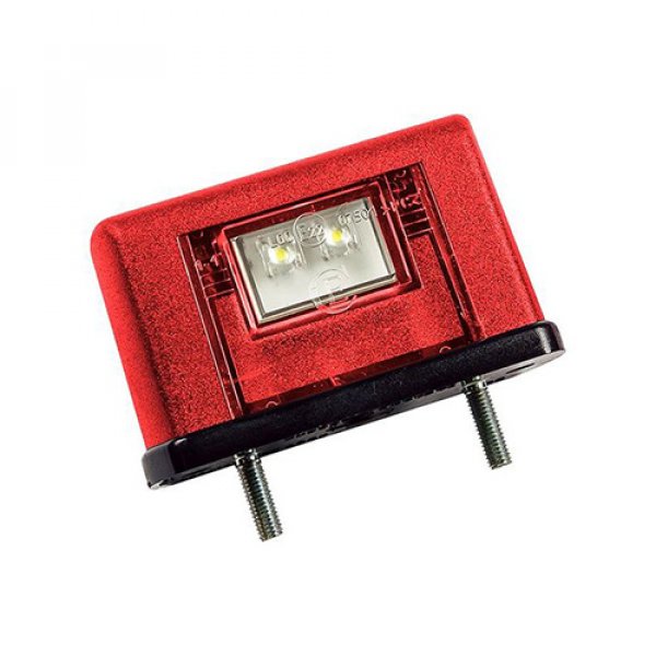 Фонарь осв. ном. знака/Евросвет/ ЕС 10.01 красн.LED