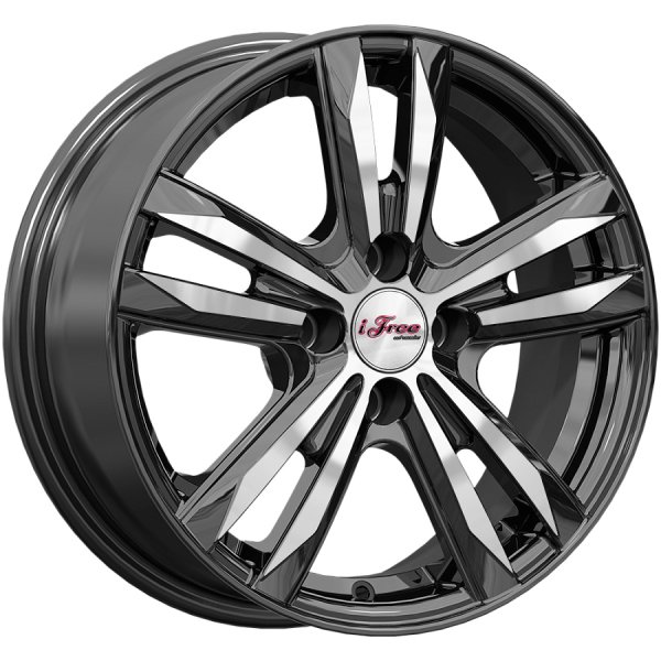 Диск литой 15*6 4*100 Et50 60,1 Маскот Блэк Джек (KC870) iFree