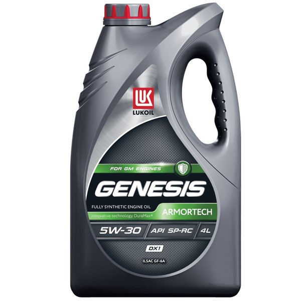 Масло моторное Лукойл Genesis Armortech DX1 5W30 Синтетика SP-RC Россия 4