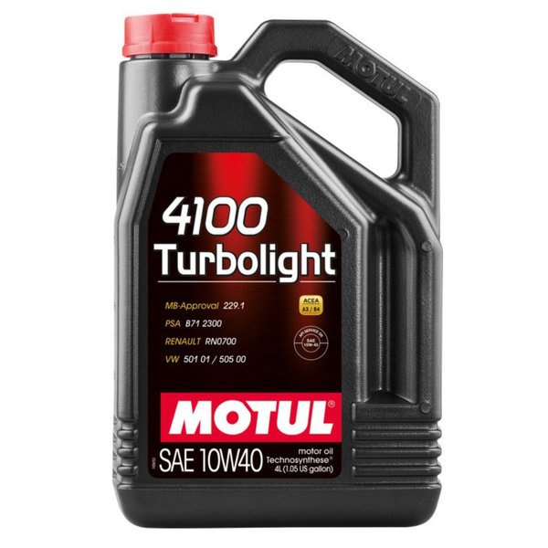 Масло моторное Motul 4100 Turbolight 10W40 4