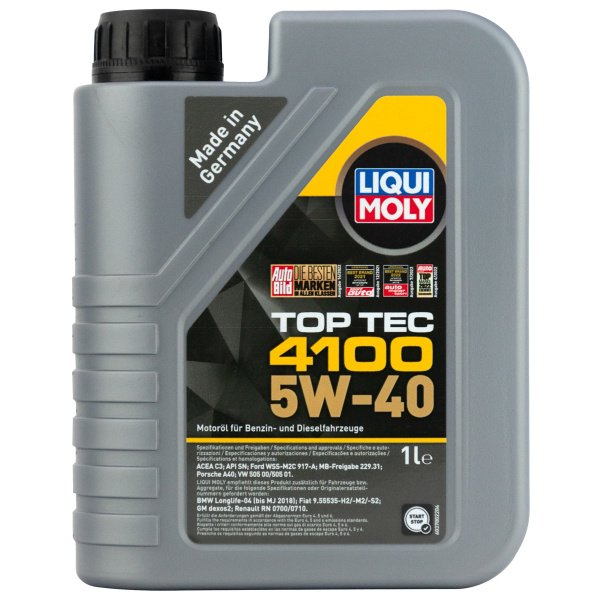 Масло моторное Ликви-Моли 5w40 TOP TEC 4100 7500 Германия 1