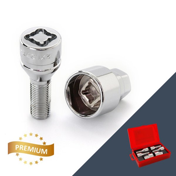Болт колесный секретный 12*1.5 52/27, конус, 4+2 ключа, CH, L1507 Anmax