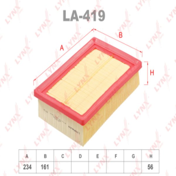 Фильтр воздушный Lynx LA-419 (C 24012 Mann/95021102 Оригинал GM/AP071/4 Filtron)