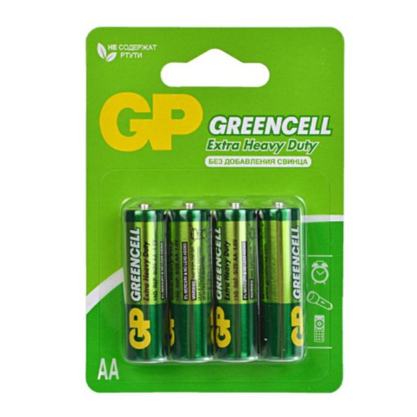 Батарейка GP солевая R6 15G-BS4 BL-4/40/320