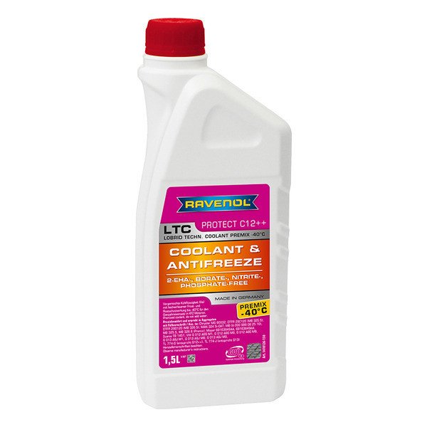 Антифриз Ravenol LTC Protect Premix -40C фиолетовый G12++ 1,5л 